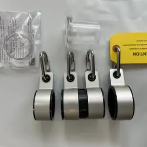 Silver Ring Set for a Telescoping Flagpole