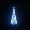 Color LED Flagpole Christmas Tree Kit - 389 Colorful Lights