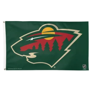 Minnesota Wild Flag in Green
